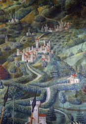 Slotte, landskabsdetaljer fra Procession of Magi