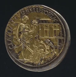 Medalje, der forestiller en allegorisk figur, 1533 (bagsiden af 18062) (for verso se 119186)