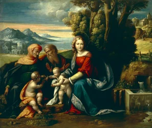 Hellig samtale, af Benvenuto Garofalo (1481-1559)