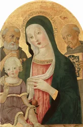 Madonna og barn med Sankt Jerome og Sankt Bernardino af Siena