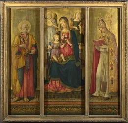 Jomfru og barn med de hellige Peter og Nicholas, 1479