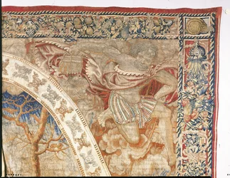 Bruxelles allegoriske gobelin, der afbilder december måned fra "Medaljonmånederne", ca. 1525