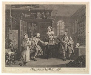 Ægteskab A-la-Mode, tavle III, april 1745.