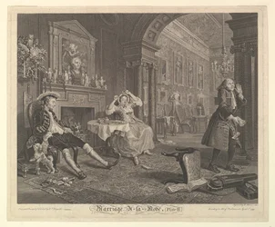 Ægteskab A-la-Mode, Tavle II, april 1745.