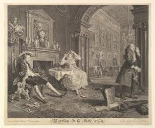 Ægteskab A-la-Mode, Tavle II, 1. april 1745.