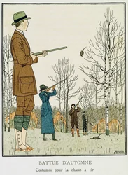 An Autumn Shoot, ca. 1912-13 (litho)