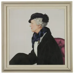 Portræt af Lady Mendl (1865-1950), født Ella de Wolfe, kaldet "Elsie" (olie på lærred)