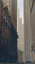 Udsigt over Wall Street