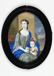 Lady Catherine Darnley, hertuginde af Buckingham (emalje)