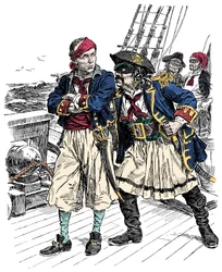 To pirater truer Illustration af Bernard Partridge (1861-1945) fra 