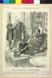 Kejser af Østrig og Nikolaus II karikatur af Franz Joseph I