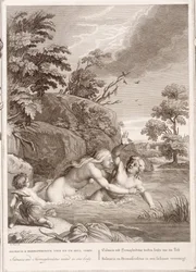 Salmacis og Hemaphroditus forenet i ét legeme, 1731