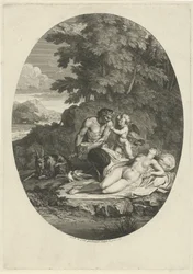 Satyr forfølger den sovende Venus