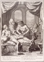 Telephus helbredt af rusten fra det samme spyd, som sårede ham, 1731