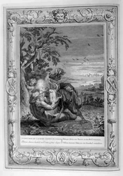 Tithonus, Auroras ægtemand, forvandlet til en græshoppe, 1733