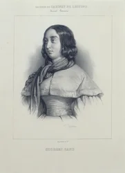 Portræt af George Sand.