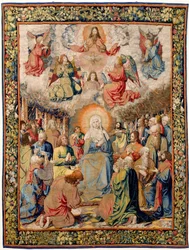 Flamsk gobelin. Jesu lidelse (Kristi lidelse eller Herrens lidelse, pinse). Nationalarven, inventarnummer 10005817.