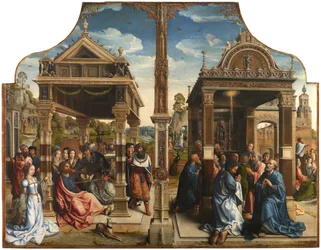 Altertavle med de hellige Thomas og Matthias, ca. 1510-1520