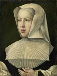 Portræt af Margaret af Østrig 1480-1530.