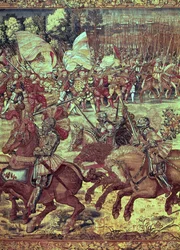Slaget ved Pavia, 24. februar 1525 billedtæppedetalje af 156716