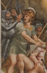 Counterfaccata, Bernardino Gatti, Opstandelse 1529, Detalje