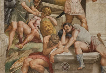 Counterfaccata, Bernardino Gatti, Opstandelse 1529, Detalje