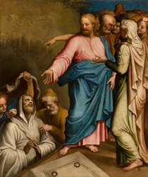 Kapel af SS sakramentet, første spænd sydsiden, Bernardino Campi, lavendel af foden 1569