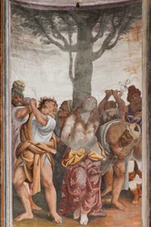 Detalje af Saint Catherines martyrium (fresko)