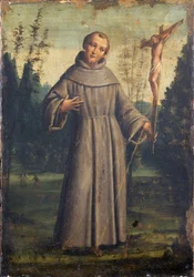 Sankt Frans af Assisi, ca. 1545 (olie på panel monteret på lærred)