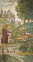 Cephalus og nymferne, ca. 1520-1522 (freskomaleri)