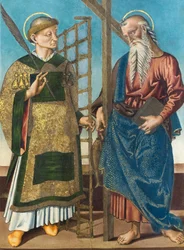 Saint Lawrence og Andrew, første kvartal 1500-tallet (olie på panel)