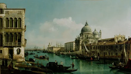 Udsigt over Canal Grande og Punta della Dogana, ca 1743