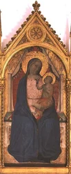 Madonna og barn (tempera på panel)
