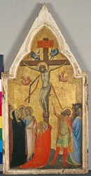 Korsfæstelsen, ca. 1340 (tempera på poppeltræ)