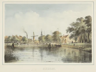 Udsigt over Vlotbrug i Alkmaar