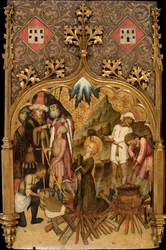 Saint Lucys martyrium, ca. 1440
