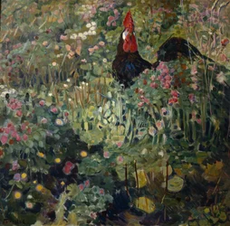Hanen (olie på lærred)