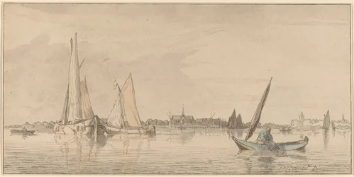 Flod med by, 1775.