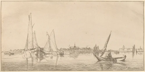 Flod med by, 1775.
