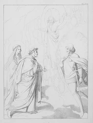 Dantes guddommelige komedie, Paradiso (Himlen), plade XVII (litografi)