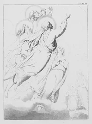 Dantes Guddommelige Komedie, Paradiso (Himlen), planche XXXV (litografi)