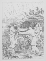 Dantes guddommelige komedie, Purgatorio (Skærsilden), planche XII (litografi)