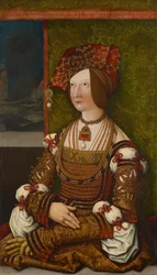 Portræt af Bianca Maria Sforza 1472-1510, ca. 1505-1510.