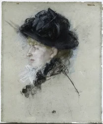 Mademoiselle Louise Rieser i en hat