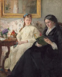 Kunstnerens mor og søster, 18691870.