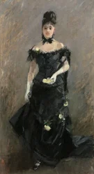 Kvinde i sort eller Foran teatret, 1875