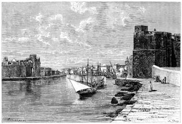 Bizerta, set fra Kasbah, c1890