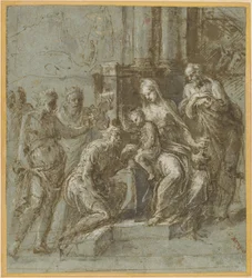 The Adoration of the Magi, ca. 1525 (pen og blæk)