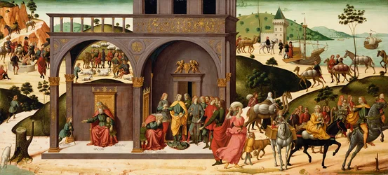 Historien om Josef, ca. 1485 (tempera og bladguld på panel)