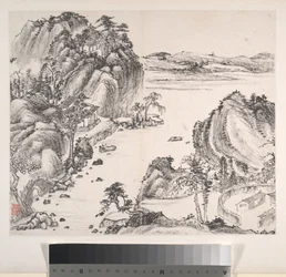 Landskaber, dateret 1814 (album med otte blade; blæk på papir)